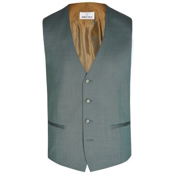 Wilvorst SINCE-1916 Herren Weste V-Neck Drop8 Grün meliert 52