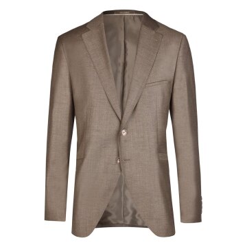 Wilvorst SINCE-1916 Herren Sakko Revers Modern-Fit Braun meliert