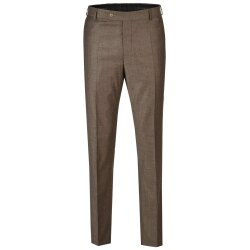 Wilvorst SINCE-1916 Herren Hose Modern-Fit Braun meliert
