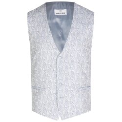 Wilvorst SINCE-1916 Herren Weste V-Neck Drop8 Hellblau...