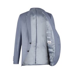 Wilvorst SINCE-1916 Herren Sakko Revers Drop8 Blau strukturiert