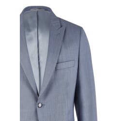 Wilvorst SINCE-1916 Herren Sakko Revers Drop8 Blau strukturiert