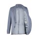 Wilvorst SINCE-1916 Herren Sakko Revers Drop8 Blau strukturiert