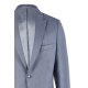 Wilvorst SINCE-1916 Herren Sakko Revers Drop8 Blau strukturiert