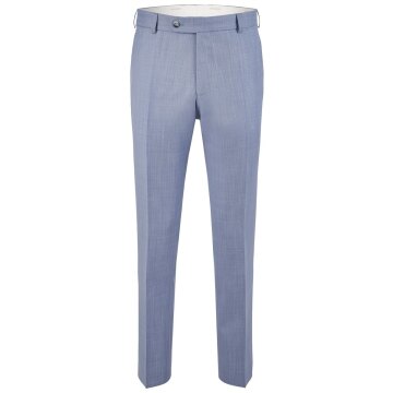 Wilvorst SINCE-1916 Herren Hose Drop8 Blau strukturiert