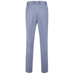 Wilvorst SINCE-1916 Herren Hose Drop8 Blau strukturiert