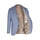 Wilvorst SINCE-1916 Herren Sakko Revers Drop8 Blau meliert