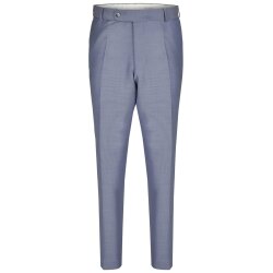 Wilvorst SINCE-1916 Herren Hose Drop8 Blau strukturiert