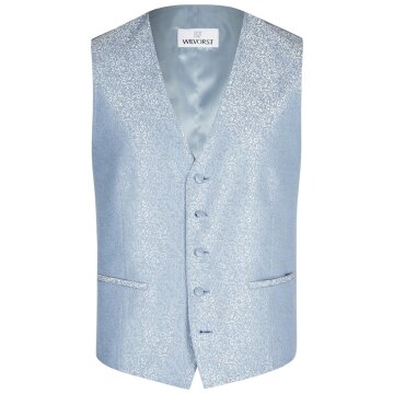 Wilvorst SINCE-1916 Herren Weste V-Neck Drop8 Hellblau Floral 48