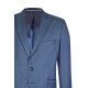 Wilvorst SINCE-1916 Herren Sakko Revers Drop8 Blau strukturiert 50
