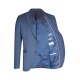 Wilvorst SINCE-1916 Herren Sakko Revers Drop8 Blau strukturiert 50