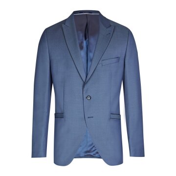 Wilvorst SINCE-1916 Herren Sakko Revers Drop8 Blau strukturiert 98