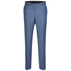 Wilvorst SINCE-1916 Herren Hose Drop8 Blau strukturiert