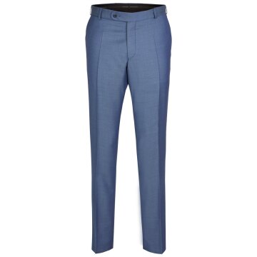 Wilvorst SINCE-1916 Herren Hose Drop8 Blau strukturiert 98