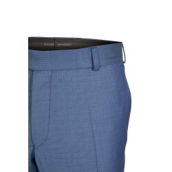 Wilvorst SINCE-1916 Herren Hose Drop8 Blau strukturiert 98
