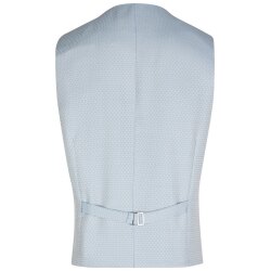 Wilvorst SINCE-1916 Herren Weste V-Neck Drop8 Hellblau gemustert 48
