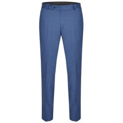 Wilvorst SINCE-1916 Herren Hose Drop8 Blau strukturiert 48