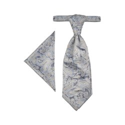 Wilvorst SINCE-1916 Herren Plastron Einstecktuch Hellblau...