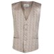 Wilvorst SINCE-1916 Herren Weste V-Neck Drop8 Rot gemustert