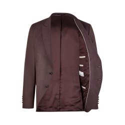 Wilvorst SINCE-1916 Herren Sakko Revers Drop8 Bordeaux strukturiert