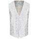 Wilvorst SINCE-1916 Herren Weste V-Neck Modern-Fit Weiß Paisley 106