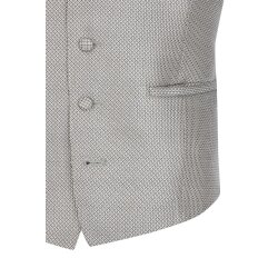 Wilvorst SINCE-1916 Herren Weste V-Neck Drop8 Braun strukturiert 102