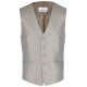 Wilvorst SINCE-1916 Herren Weste V-Neck Drop8 Braun strukturiert 102