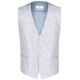 Wilvorst SINCE-1916 Herren Weste V-Neck Modern-Fit Hellblau Floral 98