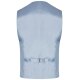 Wilvorst SINCE-1916 Herren Weste V-Neck Modern-Fit Hellblau Floral 98