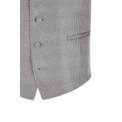 Wilvorst SINCE-1916 Herren Weste V-Neck Drop8 Blau/Beige strukturiert