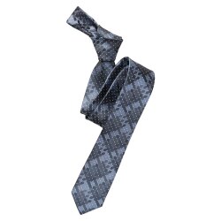 VENTI Herren Business-Krawatte 6cm Seide gewebt Blau...