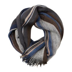 CASAMODA Herren Schal Fransen Polyacryl Strick Beige...