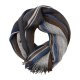 CASAMODA Herren Schal Fransen Polyacryl Strick Beige gestreift