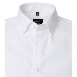 VENTI Herren Businesshemd Langarm Button-Down Modern-Fit Weiß 39