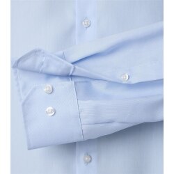 VENTI Herren Businesshemd Langarm Button-Down Modern-Fit Hellblau 44