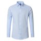 VENTI Herren Businesshemd Langarm Button-Down Modern-Fit Hellblau 44