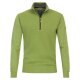 REDMOND Casual Herren Strick-Troyer Comfort Baumwolle Hellgrün