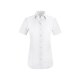 Greiff LEASING Damen Business-Bluse Kurzarm Kent Regular-Fit Weiß