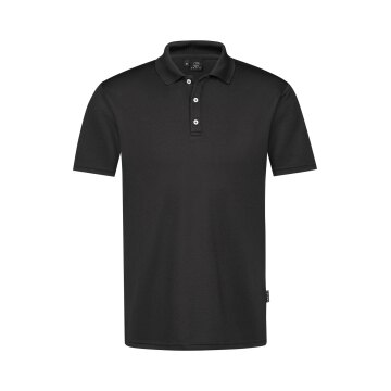 Greiff SHIRTS Herren Poloshirt Kurzarm Polokragen Regular Schwarz