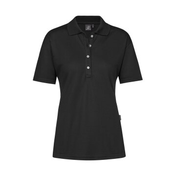 Greiff SHIRTS Damen Poloshirt Kurzarm Polokragen Regular Schwarz