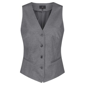 Greiff CASUAL Damen Jerseyweste Regular-Fit Hellgrau meliert