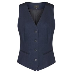 Greiff CASUAL Damen Jerseyweste Regular-Fit Blau meliert