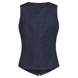 Greiff CASUAL Damen Jerseyweste Regular-Fit Blau Glencheck