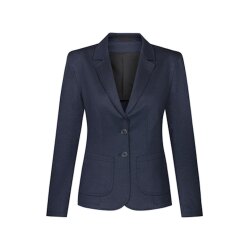 Greiff CASUAL Damen Jersey-Blazer Regular-Fit Blau meliert