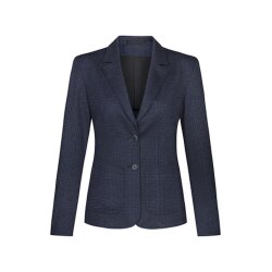 Greiff CASUAL Damen Jersey-Blazer Regular-Fit Blau Glencheck