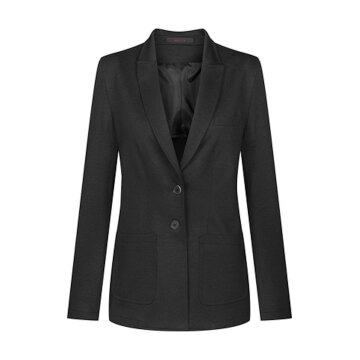 Greiff CASUAL Damen Jersey-Longblazer Regular Anthrazit meliert