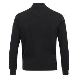 REDMOND Casual Herren Strickjacke Zipper Baumwolle Marine