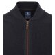 REDMOND Casual Herren Strickjacke Zipper Baumwolle Marine