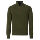 REDMOND Casual Herren Strick-Troyer Comfort Baumwolle Olivgrün