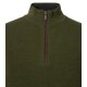 REDMOND Casual Herren Strick-Troyer Comfort Baumwolle Olivgrün